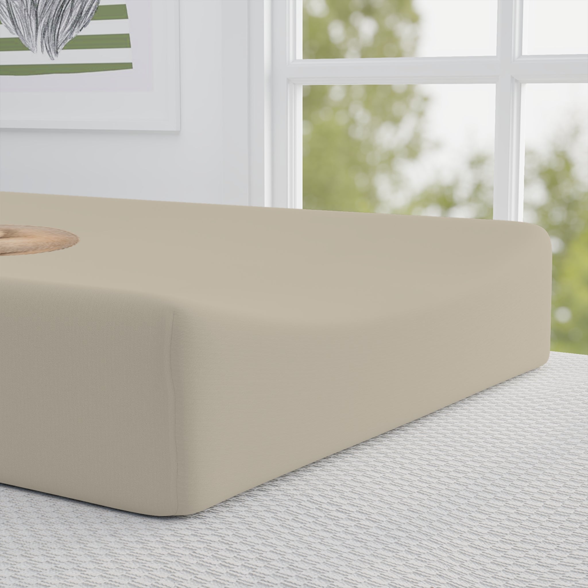 Sleeping Fox Baby Changing Pad Cover | Neutral Nursery