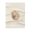 Sleeping Baby wombat  Blanket | Neutral Nursery Animal Print