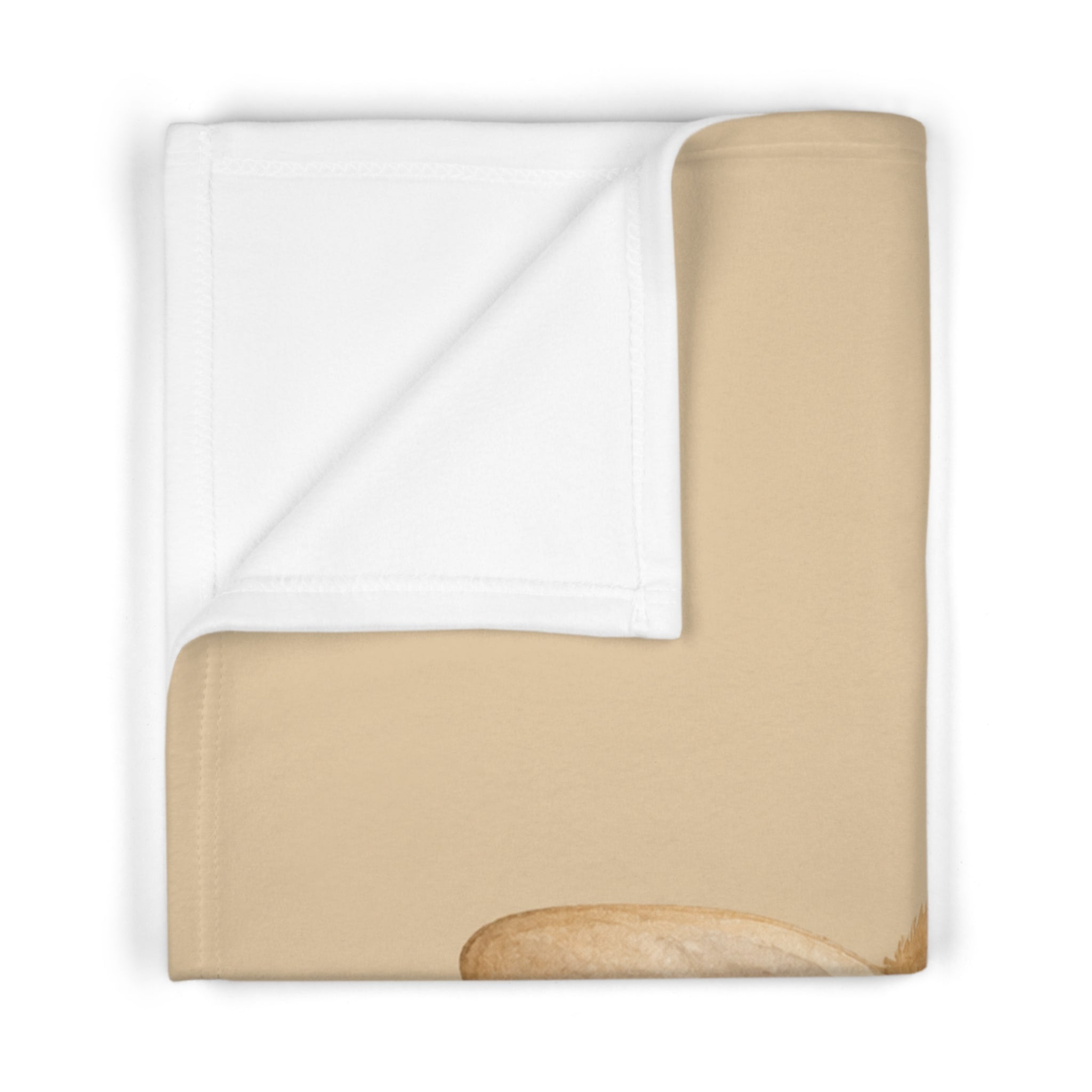 Sleeping Baby Kangaroo Blanket | Nursery Animal Fleece Throw