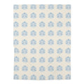 Blue Floral Pattern Baby Swaddle Blanket | Watercolor Daisy Print