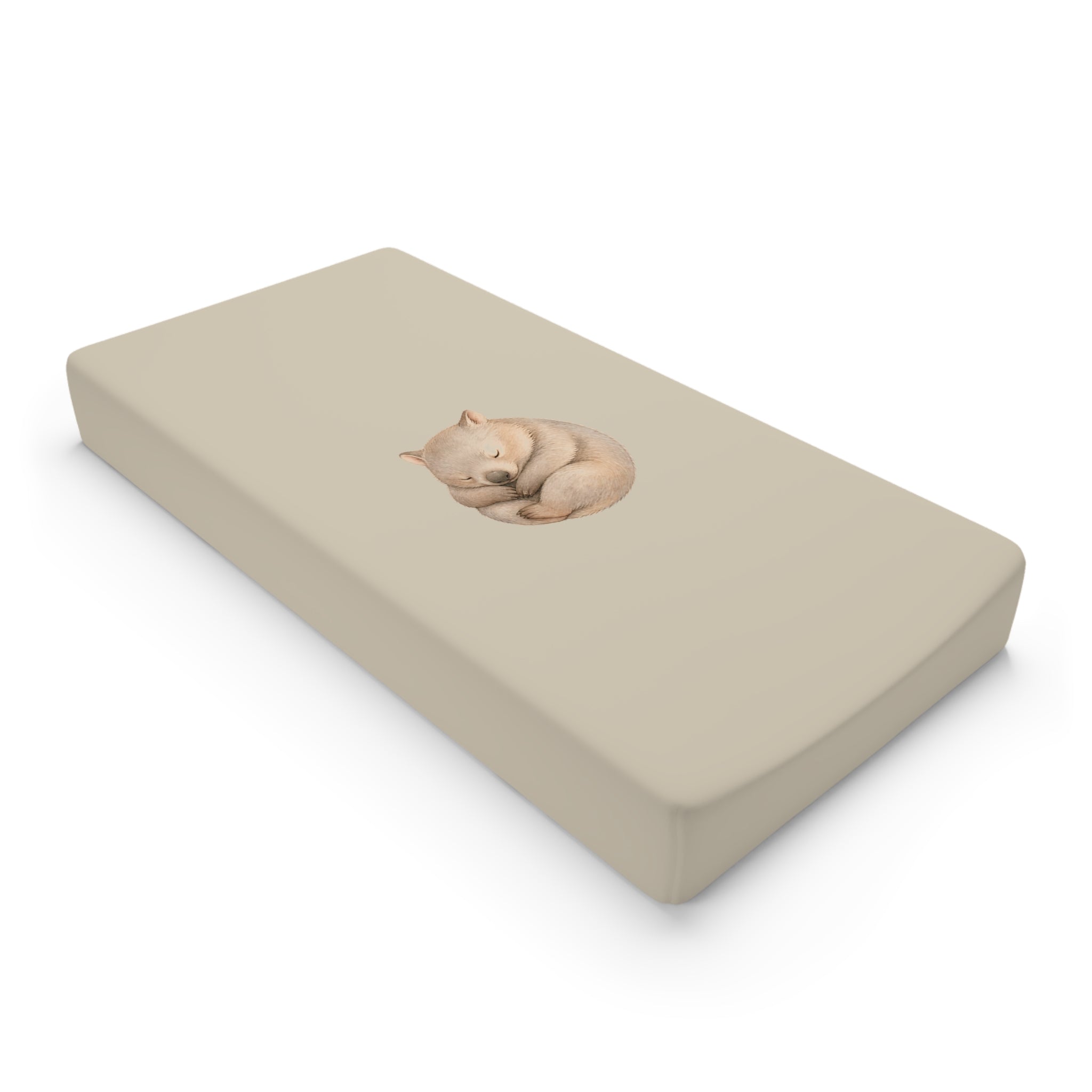 Sleeping Fox Baby Changing Pad Cover | Neutral Nursery